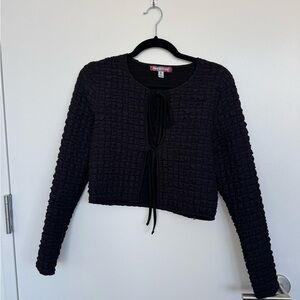 Urban Outfitters Black Textured Sweatshirt